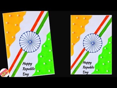 DIY Republic day greeting card  | Republic Day Card making |Independence day card Idea #Republiccard
