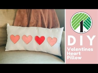 Dollar Tree DIY Valentines Heart Pillow