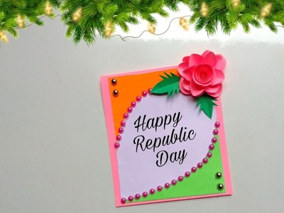 Easy & Beautiful Republic Day Card Making Ideas. Diy republic day greeting card making at home