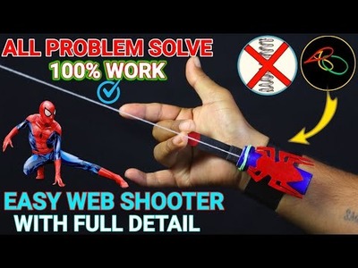 Easy Spiderman web shooter || how to make Spiderman web shooter easy || Spiderman web shooter easy