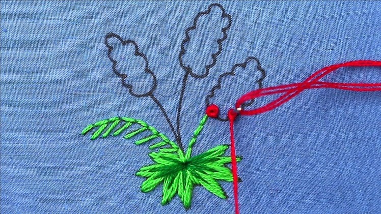 Hand Embroidery, Fantasy Flower Embroidery, Interlaced Stitch Embroidery, Flower Embroidery Design