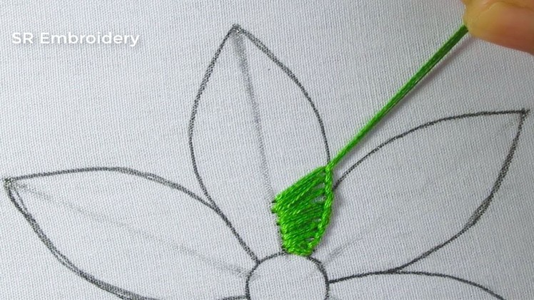 Hand Embroidery Flower Design New Buttonhole Elegant Flower Embroidery Easy Flower Sewing For Tutori