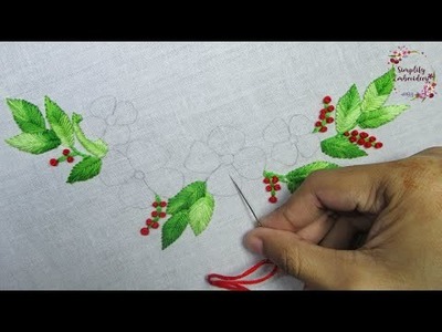 Hand embroidery Neckline Design for beginners. Beautiful Hand embroidery work -18