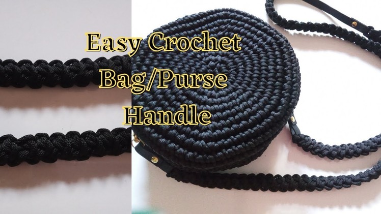 How To Crochet Bag. purse Handle | Easy Crochet Bag Handle Tutorial