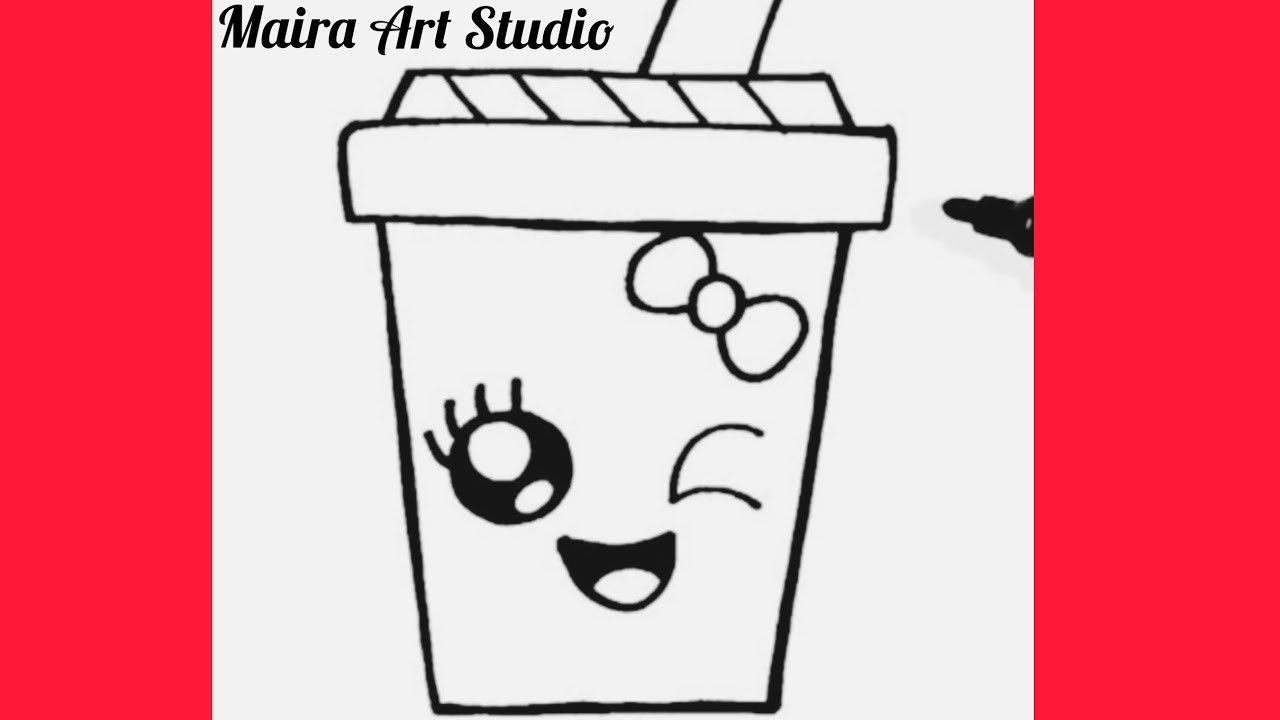 How To Draw Cup For Kids, Easy Drawing for Beginners || Maira Art Studio