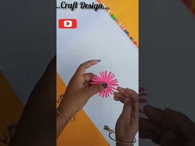 How To Make A Paper Flower.Simple And Easy flowers#shortsfeed #ytshorts #viralvideo #paperwork #diy
