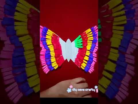 How to make butterfly with  paper? ||wall hanging||best out of waste cardboard sheet||
