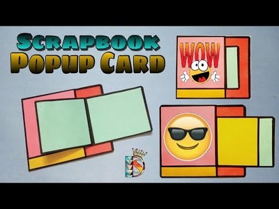 How To Make Greeting Card|Pop Up Scrapbook Tutorial Simple|How To Make Scrapbook Pop Up Card|❤️