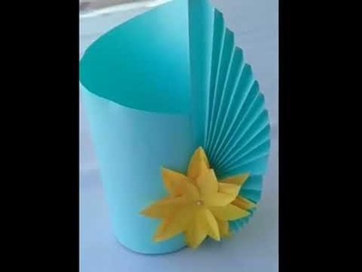 How to make paper vase at home #shorts #youtubeshorts #papervase