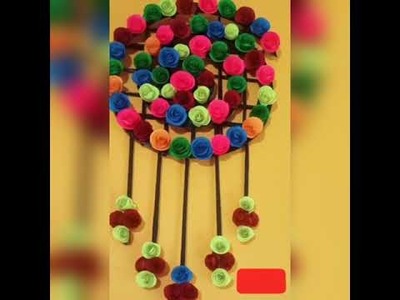 How to make room decoration craft #short Unquie wall hanging decor #diydecor #short diy projects