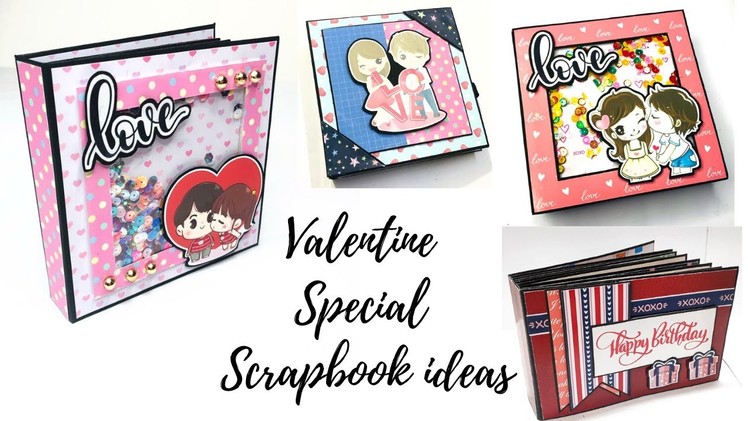 How to make scrapbook for valentines Day | DIY Scrapbooks For Valentines Day | Crafteholic