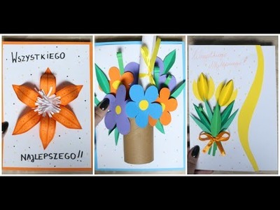 Kartki z kwiatami 3D | DIY Cards with 3D flowers