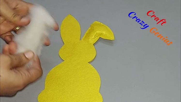 New Easter Bunny wreath made with simple materials |DIY Low budget Easter décor idea