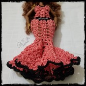 PATTERN: Lol Omg Doll Lacy Mermaid Crochet Gown Dress by GothDollie