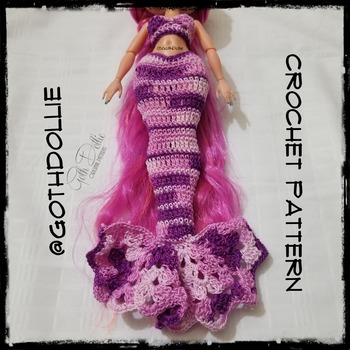 PATTERN: Lol Omg Doll Mermaid Outfit Crochet Pattern by GothDollie