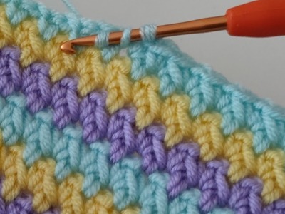 Quick & Easy Crochet Baby Blanket İce Cream Pattern For Beginners ~ Trend Crochet Blanket Pattern