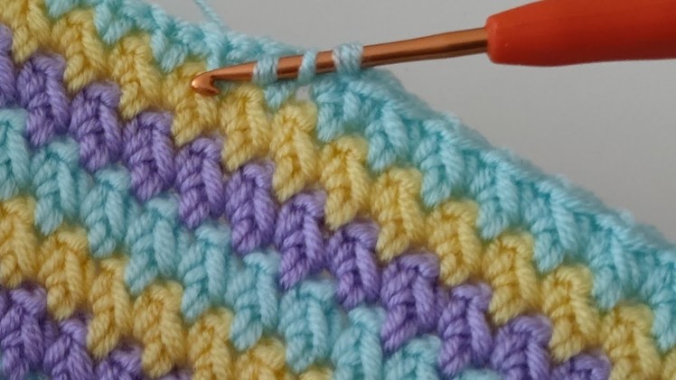 Quick & Easy Crochet Baby Blanket İce Cream Pattern For Beginners ~ Trend Crochet Blanket Pattern