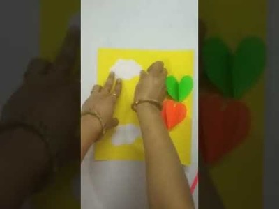 Republic day card making ideas easy | Republic Day Greeting card | 26 January Craft easy #shorts