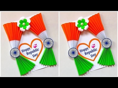 Republic day card making ideas 2022. Easy and beautiful card for republic day.DIY Republic day card