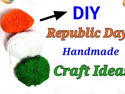 Republic day craft ideas.Tricolor Craft.Republic day craft 2022.wool Craft.26 January decoration