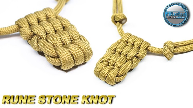 Rune Stone Knot How to Make Paracord Necklace Keychain Tutorial