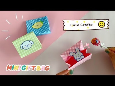 Simple and easy origami gift bag for small present traditional
