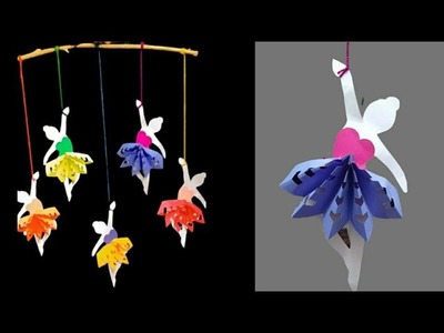 Simple & Beautiful Paper Doll Wall Hanging Decoration || How To Make Fairy Drawing || Paper Craft