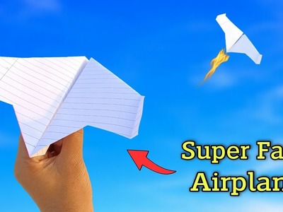 Super fast fire plane, paper flying fire plane, notebook fast airplane, flying new plane