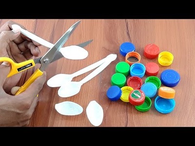 SUPERB  WALL HANGING IDEAS USING HOME THINGS AND PLASTIC BOTTEL CAPS | BEST OUT OF WASTE
