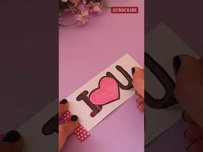 Valentines Day Card ideas | Easy DIY MAGIC CARD | #shorts