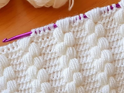 Very Easy Super Tunisian Knitting Crochet beybi blanket Tunus işi battaniye yelek çanta örgü modeli