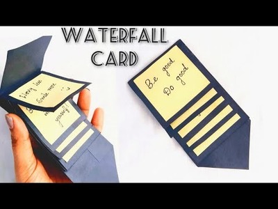 Waterfall card || Simple card to gift || DIY