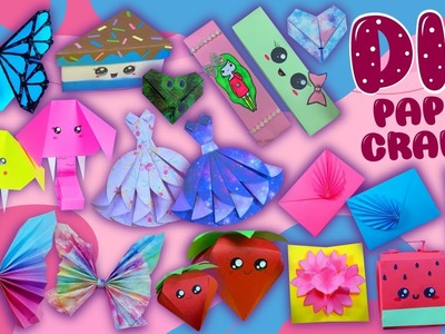 14 BEST PAPER CRAFTS to Make when you're Bored at Home - Fun & Cute Gift Ideas - DIY School Supplies