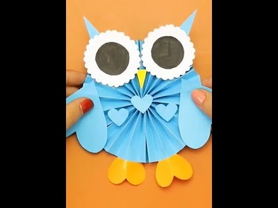 AMAZING DIY 3D Paper OWL???? | Easy Crafts for kids | Kids Origami #shorts