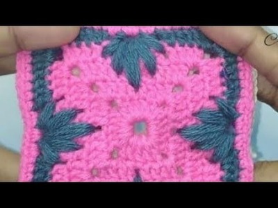 Beautiful Crochet baby blanket pattern.easy square  baby blanket
