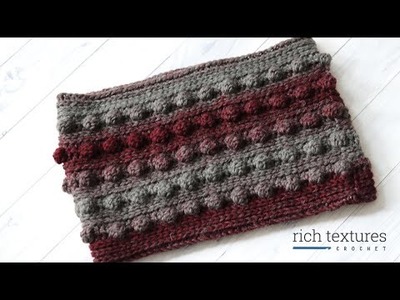 Black Cherry Cowl Crochet Pattern