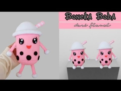 Boneka Viral!! || Cara Membuat Boneka Boba dari Flanel || How to Make Bubble Tea From Felt
