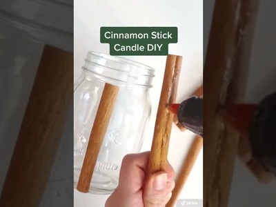 Cinnamon Stick Candle Christmas DIY