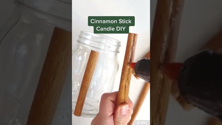 Cinnamon Stick Candle Christmas DIY