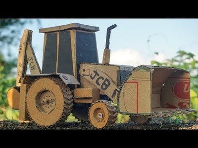 Coolest Cardboard Hydraulic JCB Ever | (DIY Bulldozer.Excavator.CAT JCB) | Cardboard JCB