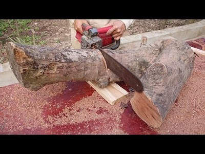 Creative Craft Wood Recycling Ideas From Discarded Tree Stumps. Satisfy DIY Woodworking Projects