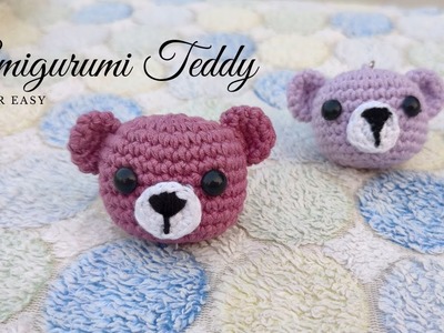 Crochet Amigurumi Teddy Bear Keychain | Easy Amigurumi for Beginners tutorial - Crochet Bear