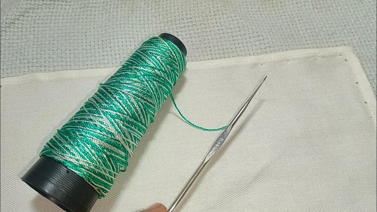 Crochet Beautiful Silk Thread Lace Design by @ARBINA'S COLOURFUL THREADS