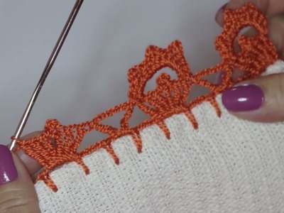 ???? Crochet Easy Lace Pattern | EASY CROCHET BORDERS 6