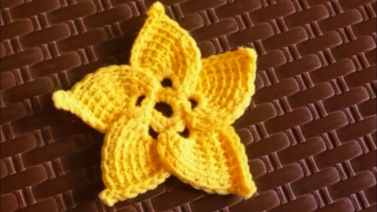 Crochet flower Super easy teach step by step so beautiful