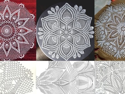 #crochet​ Most stylish , outstanding and elegant crochet doily designs with graphic  patterns