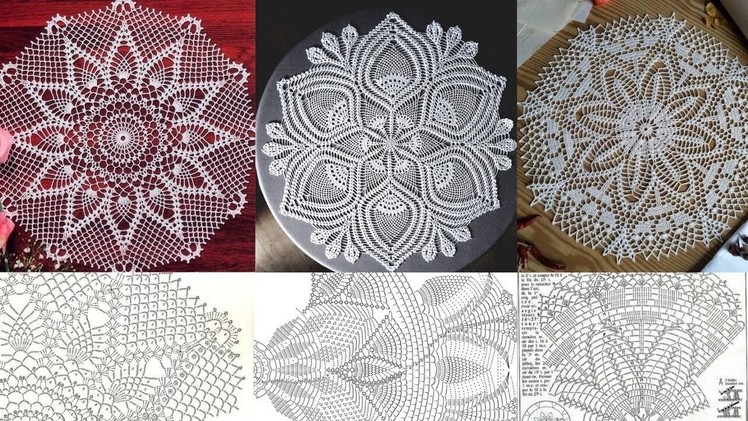 #crochet​ Most stylish , outstanding and elegant crochet doily designs with graphic  patterns