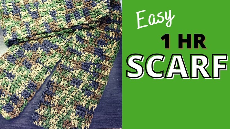 Crochet Scarf for Beginners (Take 5) | Easy Pattern to Crochet Scarf in 1 Hour!