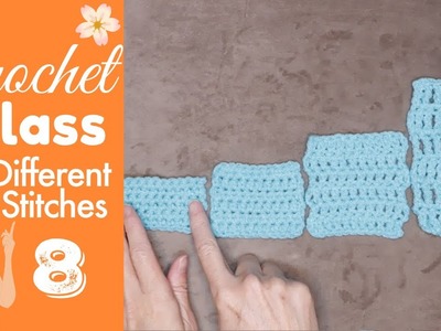 Difference Between Crochet Stitches ???? Crochet Basics ✨CROCHET CLASS 8