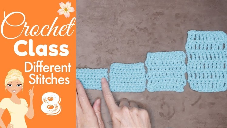 Difference Between Crochet Stitches ???? Crochet Basics ✨CROCHET CLASS 8